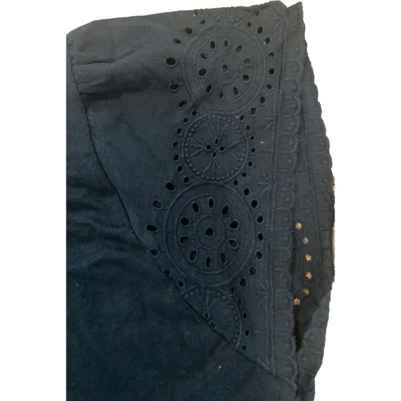 GAP Women's Pale Pink Eyelet Flutter Short Sleeve Scoop Neck Shirt Size Small - Picture 10 of 13